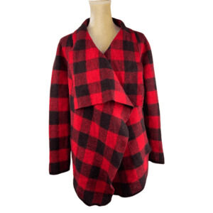 Ralph Lauren women's red/black plaid cardigan size XXL